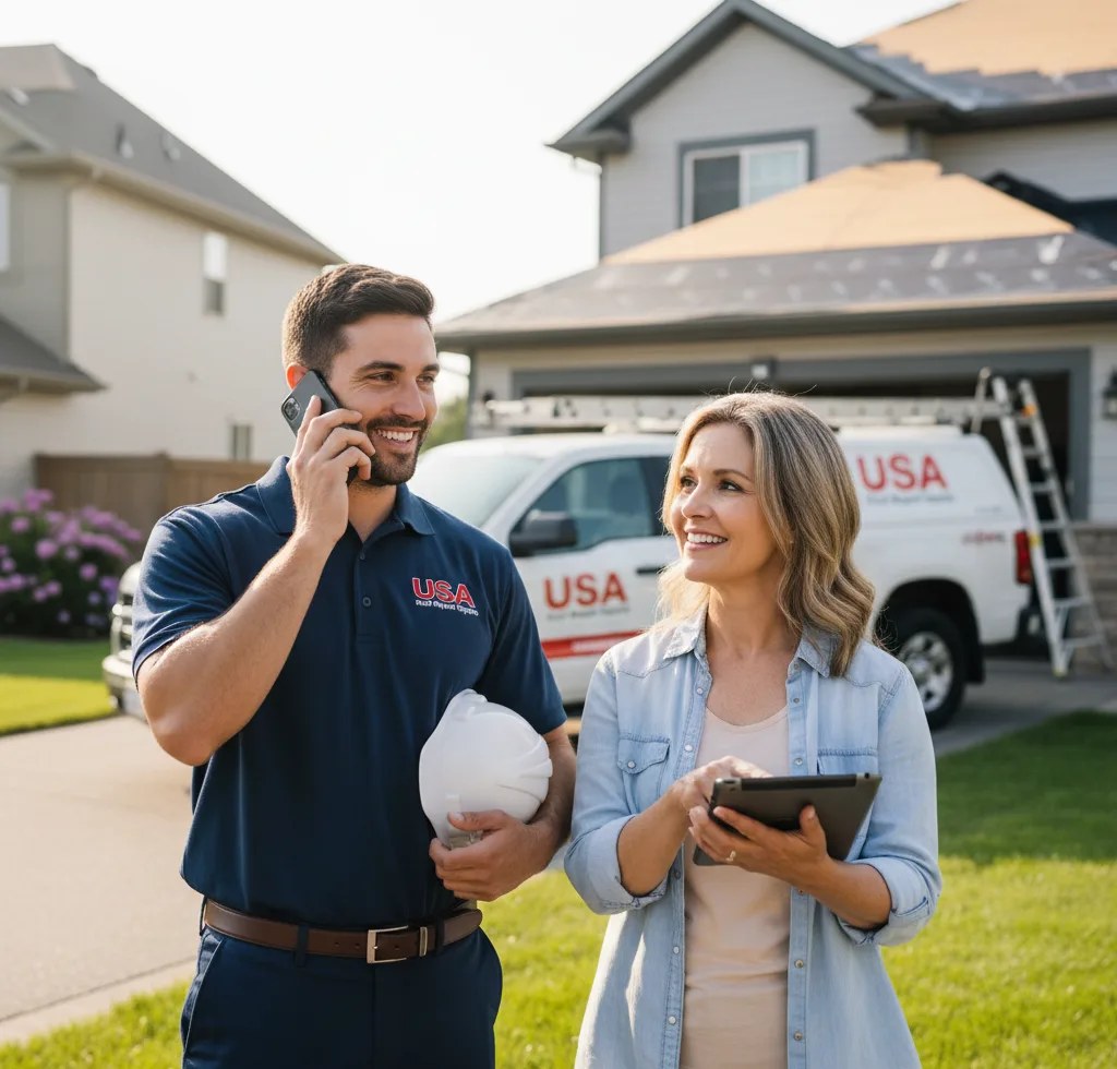 USA Roof Repair Experts customer support in Thompson